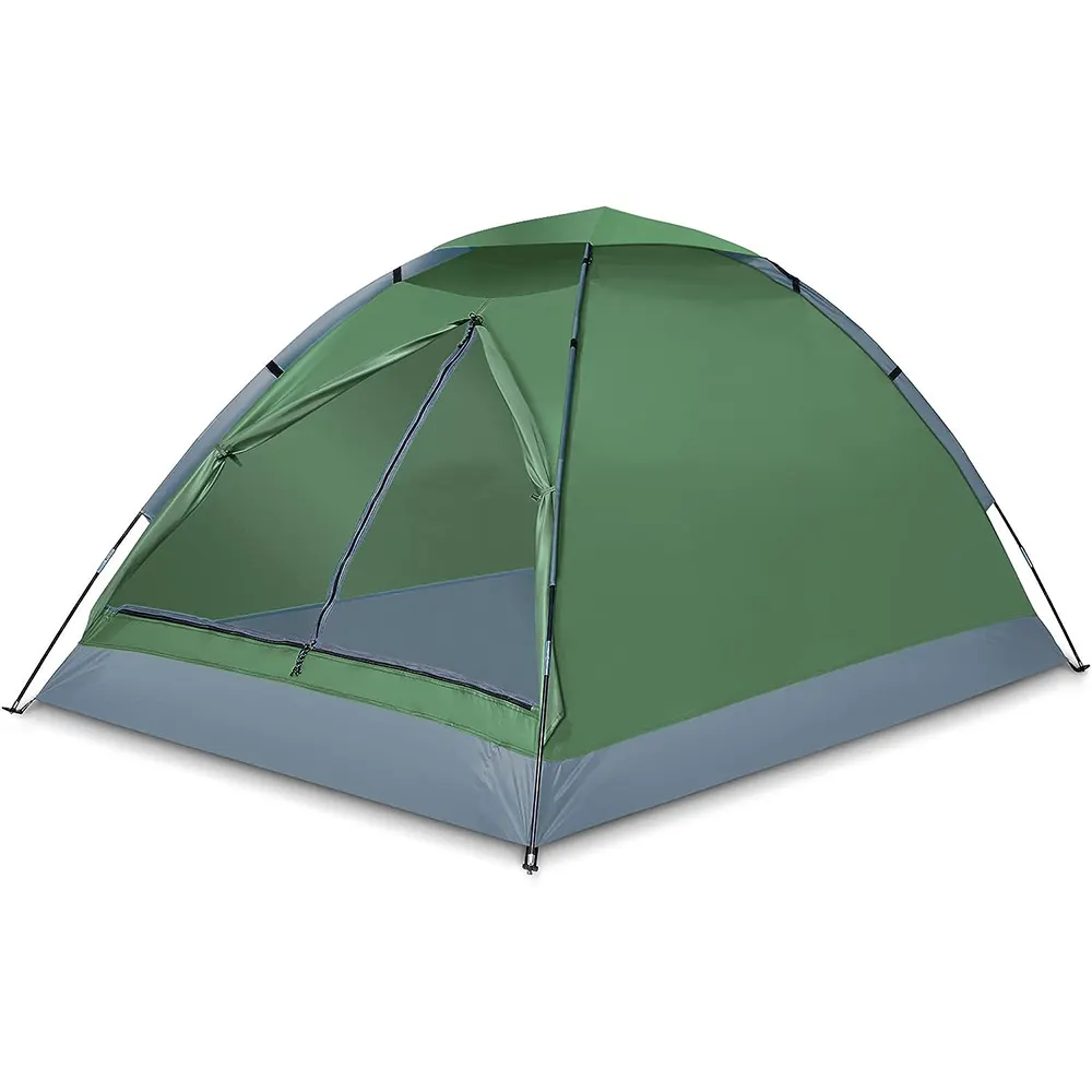 Tenda a cupola da campeggio per 2/3/4/5 persone del produttore, tenda da campeggio portatile impermeabile, spaziosa e leggera per il campeggio all'aperto