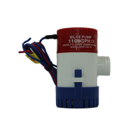 STARFLO 1100GPH 12V/24V DC Pompe à eau de mer alimentée par batterie Mini pompe submersible pour bateau
