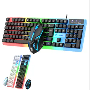 Illuminated Keyboard and Mouse Set Home office Computer Laptop Gaming Wired USB Keyboard and Mouse China Wholesale for Keyboard