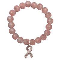 Bracelets en perles, breloques en vrac, originales, à porter lors de la rehaussement du sein, accessoire de survie contre le Cancer, vente en gros