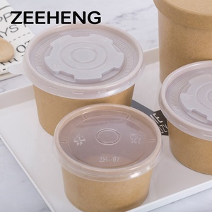 Bol à soupe en papier kraft jetable, de haute qualité, emballage alimentaire, bol à emporter, 1 pièce - Product Image 5