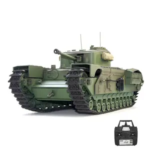 Fernbedienung Tank Churchill Mk.VII 1/16 Maßstab Modell Tank Spielzeug Simulation Strecke/Tönung/Action und Rauch Geschenke für Erwachsene