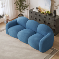 VOXHOME USA Dropshipping Vorrätig Modernes Blaues Lounge-Sofa für Wohnzimmer Schlafzimmer Möbel Vakuumkomprimiertes Cloud-Sofa Couch