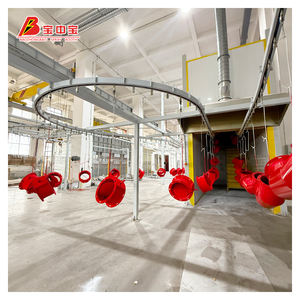 BZB Vollautomatische Pulverbeschichtungsanlage mit Überkopf-Förderband + Pulverbeschichtungskabine + Härtungsofen + Trockenofen - Product Image 2