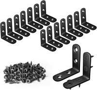 Support d'angle droit, 4 pièces, 1.57x1.57 pouces, attache d'angle à 90 degrés en L