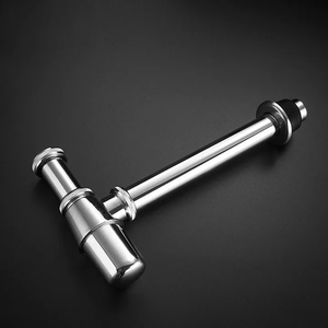 Cromato moderno tipo P in ottone lavello da bagno <span class=keywords><strong>sifone</strong></span> bottiglia filtro di scarico in plastica e Silicone filtro per lavelli da <span class=keywords><strong>cucina</strong></span> e lavandini - Product Image 4