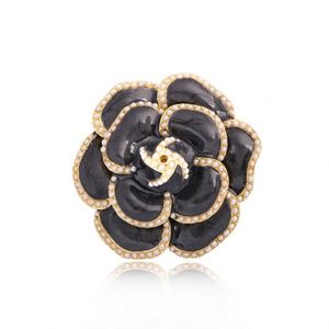 Broche Creativo Popular para Campañas, Pin de Esmalte de Alta Calidad con Diseño de Flor de Diamantes de Imitación Personalizable en Color y Forma para Festividades - Product Image 5