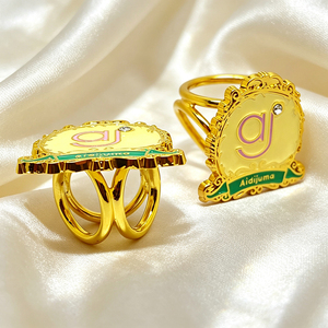 High Quality Luxury Scarf <b>Ring</b> Hollow Flower Design Gold Tone Metal Shawl <b>Ring</b> for Daily Wear and Party Occasions - Product Image 4