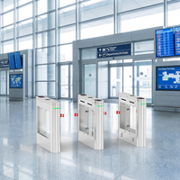 Système de contrôle d'accès automatique par carte à glissière, portail pivotant, lecteur de code QR, portillon rapide, contrôle d'accès en acier inoxydable
