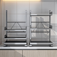 Nouvelle Offre 2026 : Étagère Métallique Double Niveau Robuste et Extensible pour Four à Micro-ondes – Rangement Multifonctionnel pour Plan de Travail de Cuisine