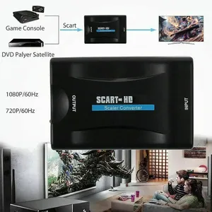 <span class=keywords><strong>Adaptateur</strong></span> de convertisseur audio vidéo haut de gamme 1080P <span class=keywords><strong>HDMI</strong></span> <span class=keywords><strong>vers</strong></span> SCART Plug and Play avec USB - Product Image 3