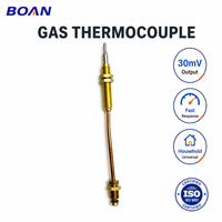Sensor Termokopel Tembaga Boan M8x1 Ulir Tetap 150mm Pengganti Universal untuk Pemanas Air Gas Model Keamanan BA-TC001