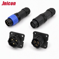 Konektor Push Lock Sirkular Sudut Kanan Tahan Garam M25 UL94-V0 IP67 Soket Steker Jantan Betina untuk Paket Baterai Lithium BMS