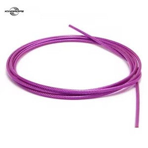 <span class=keywords><strong>Cable</strong></span> <span class=keywords><strong>de</strong></span> <span class=keywords><strong>Acero</strong></span> Galvanizado en Caliente con Recubrimiento <span class=keywords><strong>de</strong></span> PVC/PU, JIS DIN EN 7X19 6X36 1960MPA, <span class=keywords><strong>para</strong></span> <span class=keywords><strong>Gimnasio</strong></span>, Cuerda <span class=keywords><strong>de</strong></span> Elevación, Tirolina - Product Image 1