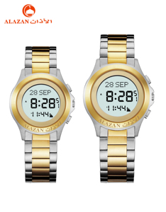 Nouvelle montre-bracelet en acier inoxydable Azan 2025, montre religieuse islamique, Coran sacré, <span class=keywords><strong>direction</strong></span> de <span class=keywords><strong>la</strong></span> <span class=keywords><strong>Mecque</strong></span>, boussole Qibla automatique, montre étanche - Product Image 3