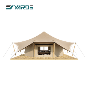 大型プロジェクト向け高品質大型グランピングテント、リビングルーム1室、ベッドルーム2室、屋外高級ストレッチテント - Product Image 1