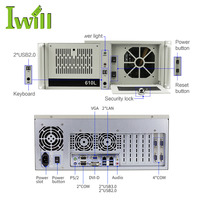 19 "4U rak Mount Server industri Pc Core I7 6700 Dual Lan 6 Serial Port mendukung 6 3.5 Inch HDD