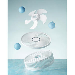 <span class=keywords><strong>ADYSS</strong></span> Ventilateur de table portable pour l'extérieur Support de piédestal pliable rechargeable avec télécommande alimenté par batterie - Product Image 4