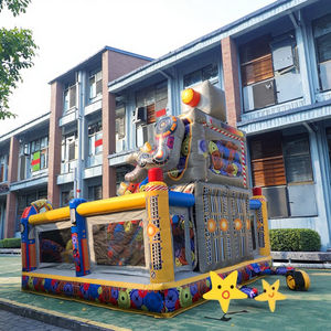 Résidentiel <span class=keywords><strong>Robot</strong></span> gonflable funcity combo videur avec toboggan et <span class=keywords><strong>piscine</strong></span> centre de loisirs - Product Image 4