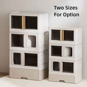 Multifunzionale pieghevole e facile da montare impilabile salvaspazio 3 in 1 casa per gatti fai da te villa condo - Product Image 4