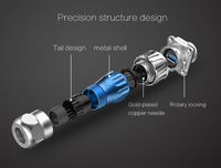 Fabricantes de China al por mayor Multi USB IP68 Cable conector impermeable montaje parte conectores USB