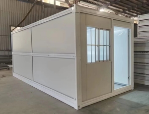 Casa Container Pieghevole Prefabbricata Modulare in Pannelli Sandwich d'Acciaio, Facile da Assemblare, 20 Piedi, Mobile, Impermeabile, Versione Standard <span class=keywords><strong>X</strong></span>, per <span class=keywords><strong>Hotel</strong></span> - Product Image 2