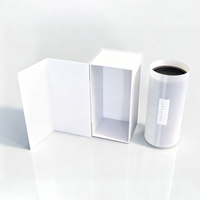 Personaliza tu Botella de Perfume de Vidrio de 50 ml con Tapa Magnética, Envase de Spray para Fragancias Vacío con Caja Cilíndrica