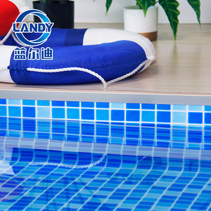 Landy <b>Pool</b> <b>Liner</b> PVC Mosaic Pattern Rectangle Waterproof Non Slip Swimming <b>Pool</b> Membrane - Product Image 5