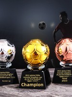 Trophées en résine cristalline gravés au laser pour le tennis de table, le basketball, le football, le badminton, le volley-ball - Souvenirs personnalisés pour les équipes scolaires