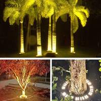 IP65 Wasserdichte AC DMX512 LED Baumring-Umarmungsleuchte 12W Outdoor Aluminium Spleißleuchte für Garten- und Landschaftsbau, dekorative 360 Alison
