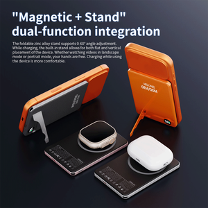 Banque d'alimentation magnétique Hisone compacte multi-en-un 10000mAh batterie Li-polymère super mini corps charge rapide PD affichage LED F15 - Product Image 4