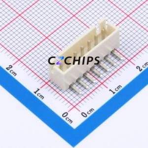 WAFER-XH2.54-7PWZ-Y62 Wire-to-Board Pin Header Bent Lead Through Hole,P=2.5mm Connector 1x7P 2.5mm Right Angle Insert XH - Product Image 1