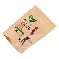 Ecologische Doypack voedselveilige staande pouch met ritssluiting, biologisch afbreekbare composteerbare verpakking voor fruit, biologisch poeder, aardbeien 1kg