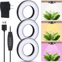 Luz LED para el Crecimiento de Plantas, Lámpara de Cultivo LED de Espectro Completo con 2, 3 o 4 Cabezales, Regulable, para Plantas en Maceta, Suculentas y Flores, para Jardín Interior