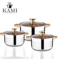 304 Stainless Steel Durable Oven Safe Sustainable Instant Noodle Pot Single Person American Style Small Hot/Soup Pot