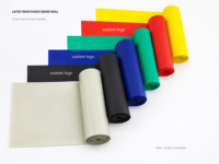 Bande élastique de yoga en latex épais à forte résistance pour accessoires de gym avec emballage personnalisé écologique – Vente en gros