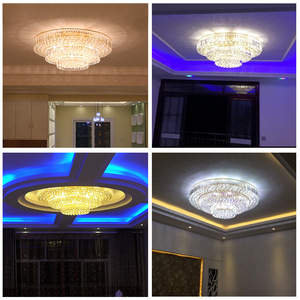 Hiện đại đơn giản Led pha lê Trần Đèn khí quyển phòng ngủ thiết bị chiếu sáng trực tiếp cho khách sạn sống đèn chùm đèn Mặt dây chuyền - Product Image 3