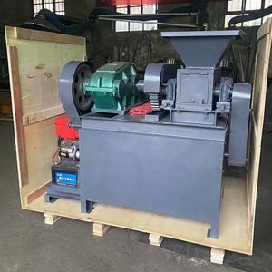 kleine doppelwalze kokosnuss schale reis strohhülse grill torfkugel kohlepulver brikettpresse herstellungsmaschine zum verkauf - Product Image 5