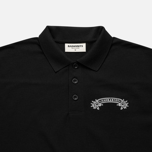 เสื้อโปโล MONO Premium Boxy สีดำ ผ้าถักปิเก้ ทรงหลวม แขนสั้น แฟชั่นมินิมอล - Product Image 3