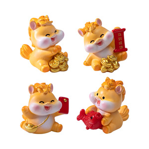 Caja Misteriosa de Regalo con Estatuas de Caballos del Zodiaco Chino del Año Nuevo 2026, Mini Figuras de Caballos de Resina, Adornos para Escritorio de Oficina - Product Image 5