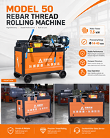 Machine à rouler les barres d'armature HGS-50, fournisseur professionnel, moteur en acier inoxydable 380V, haute performance