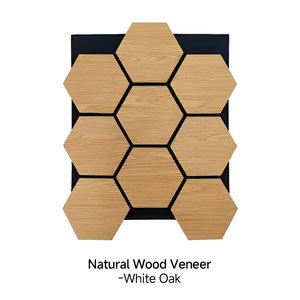 Pannelli Acustici Moderni per Hotel di Varie Forme, Colori Personalizzabili, Ecologici, Altamente Efficaci nell'Assorbimento del Suono, Esagonali in Legno - Product Image 6
