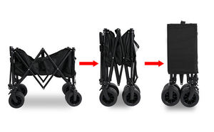 Rueda de tanque portátil de alta resistencia, plegable ajustable, carrito de jardín para exteriores, en la playa Picnic, carro de Camping plegable - Product Image 2