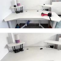 Combo chaise et bureau de jeu RGB PC d'ordinateur à LED