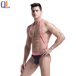 Vendita calda da uomo biancheria <span class=keywords><strong>intima</strong></span> U borsa convessa design traspirante <span class=keywords><strong>canottiera</strong></span> un pezzo doppio perizoma sexy da uomo biancheria <span class=keywords><strong>intima</strong></span> - Product Image 5