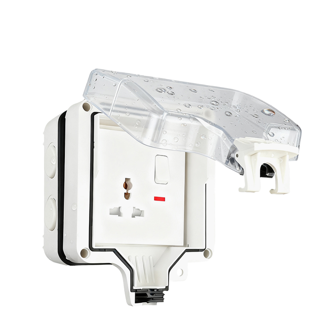 IP66 Waterproof Outdoor 86 Type Switch Socket Junction Box Special Protective Cover Safer Instrument Enclosure for Garden