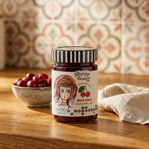 Confiture de cerises aigres de la série Yoruk, 50% de fruits, 420g, qualité supérieure - Product Image 1