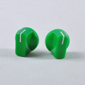 Bouton de <span class=keywords><strong>volume</strong></span> en plastique vert 19x15mm pour amplificateur de guitare à tube DIY, audio HIFI - Product Image 2