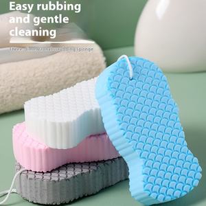 Sac <span class=keywords><strong>de</strong></span> <span class=keywords><strong>bain</strong></span> 3D en éponge pour bébé, motif d'écailles <span class=keywords><strong>de</strong></span> poisson, maille stéréoscopique, artefact <span class=keywords><strong>de</strong></span> <span class=keywords><strong>bain</strong></span> PE indolore, ne nuit pas à la peau - Product Image 1