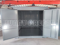 Mini stockage à plat démontable de 8 '10' 12 '16' pieds auto-stockage assembler des unités de stockage portables empilables de conteneur mobile
